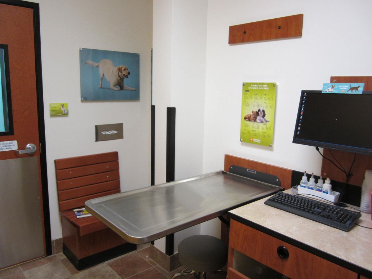 A view of the South Euclid Banfield exam room