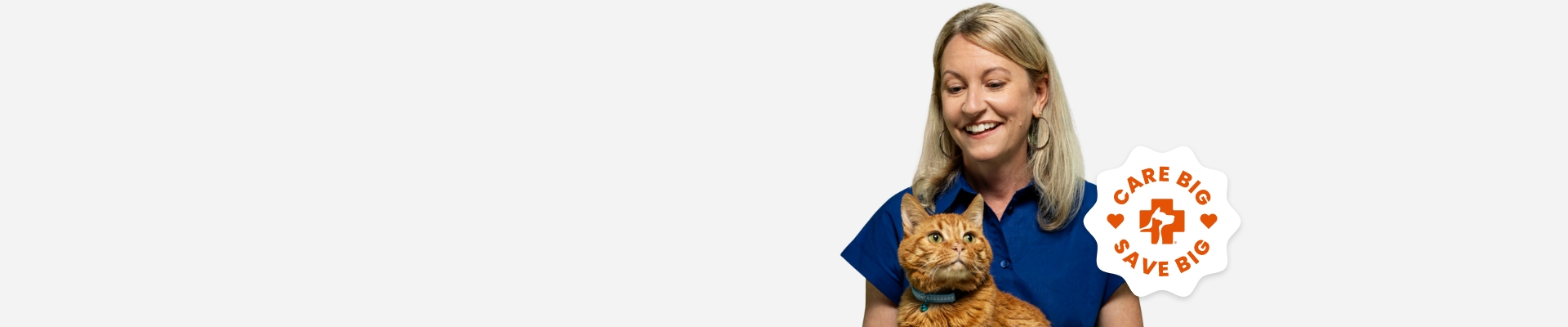 Loralee Stapleton, Brand Director at Banfield, and her orange cat