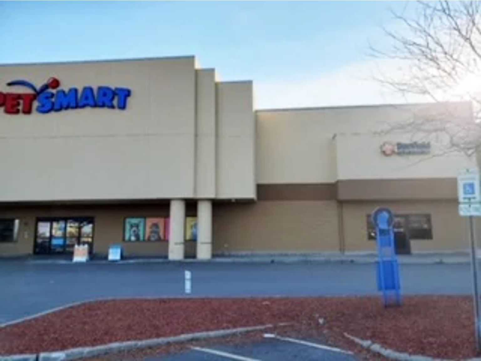 Outside the Banfield Pet Hospital