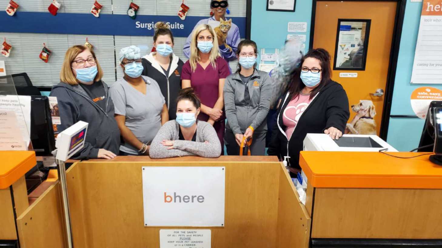 A group of Banfield Associates at the Banfield Pet Hospital, Myrtle Beach, SC